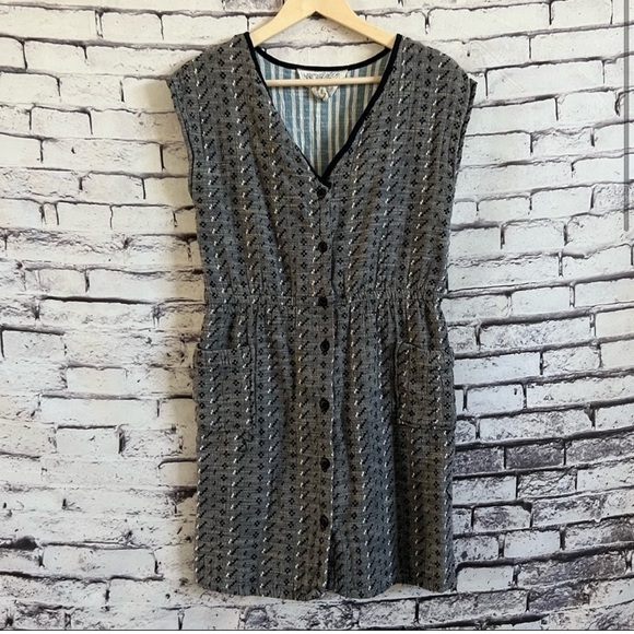 Ace & Jig garden dress in ditzy grey - Picture 1 of 6